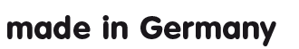 Schriftzug made in Germany