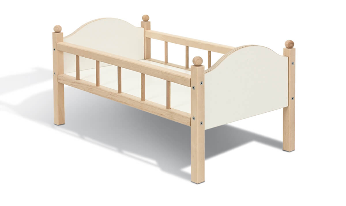 Bild 1 - Puppenbett weiß