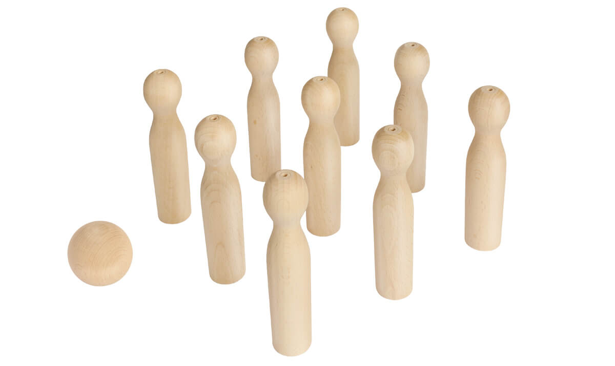 Bild 1 - Bastelsatz Kegelspiel